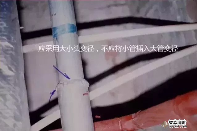 　　23、將采用不應(yīng)將小管插入大管變徑